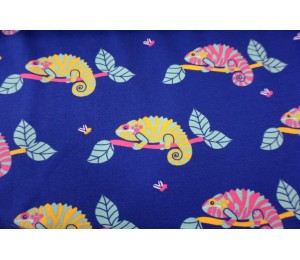 Jersey - Geckos Chamäleon blau